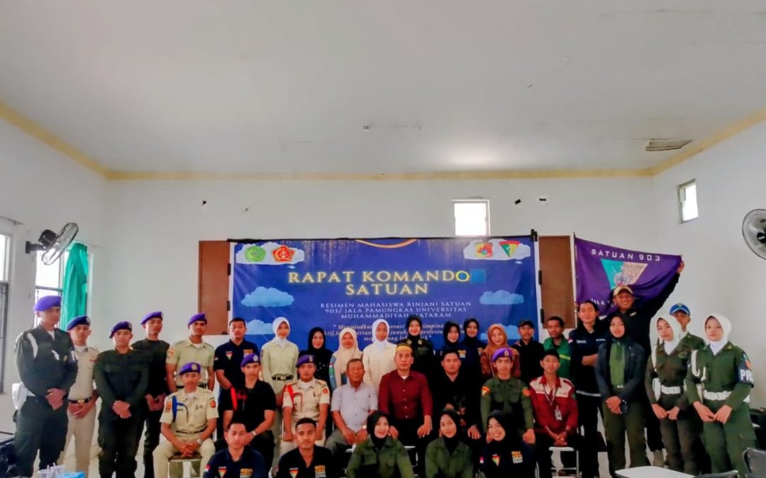 BKA UMMAT Hadiri Rapat Komando Resimen Mahasiswa Rinjani 903/Jala Pamungkas UMMAT