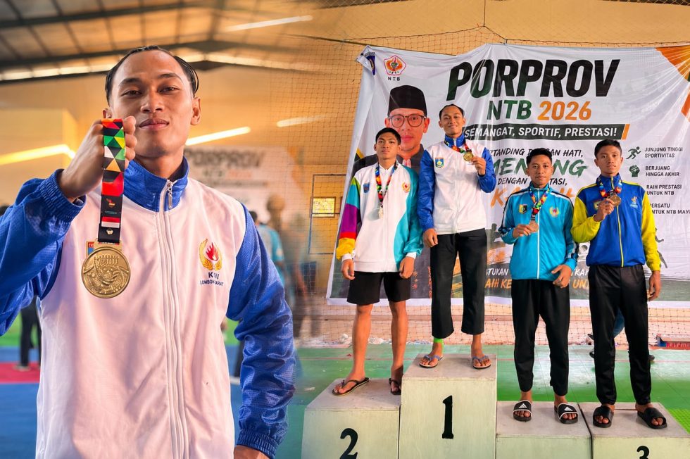 Prestasi Membanggakan, Mahasiswa Fakultas Hukum UMMAT Nurhamdi Said Raih Emas Pencak Silat Porprov NTB